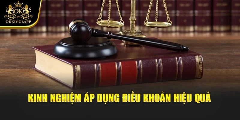 Kinh nghiệm áp dụng điều khoản hiệu quả